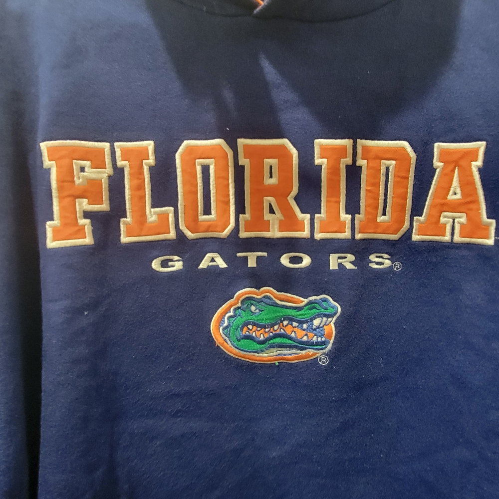 Blue Sweatshirt with Hood and Logo - Picture 2 of 4